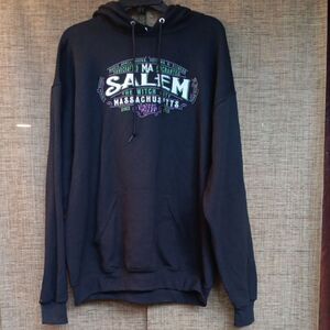 Jerzees Black Salem Graphic Hoodie